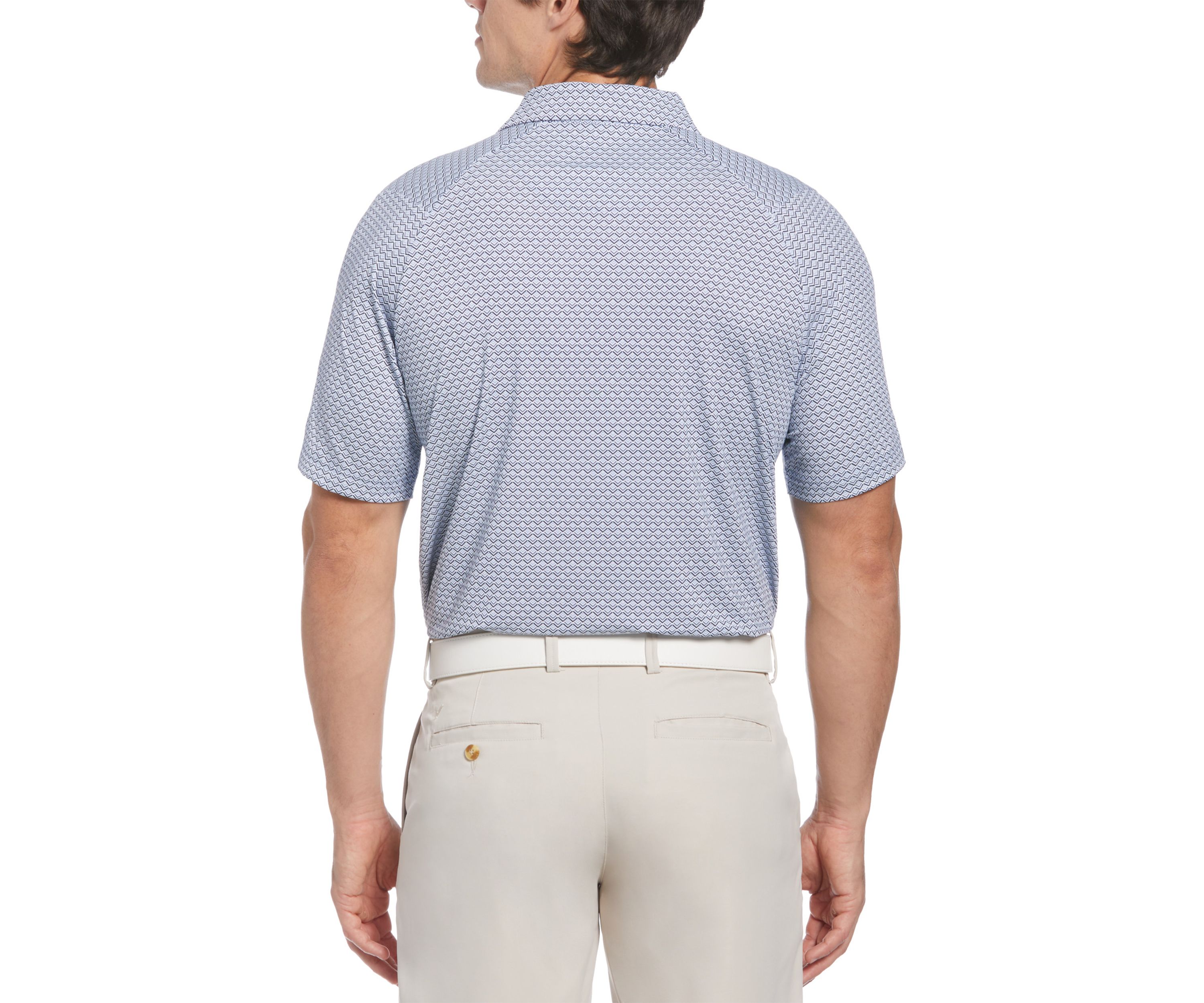 Big & Tall Gradient Chevron Printed Polo Shirt