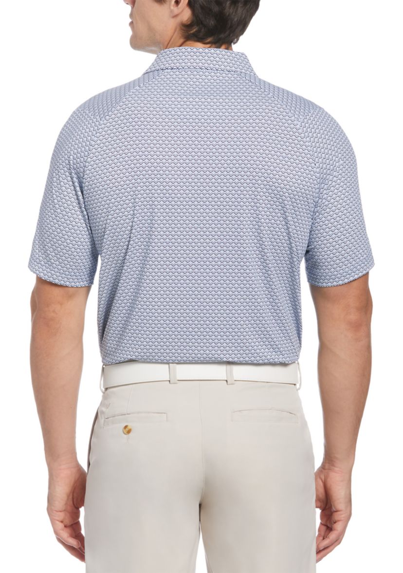 Big & Tall Gradient Chevron Printed Polo Shirt