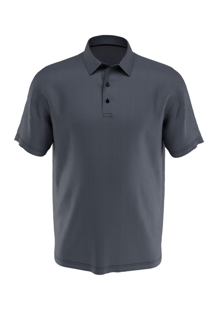 Big & Tall Chevron Foulard Print Short Sleeve Golf Polo Shirt