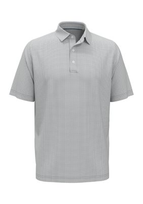Callaway Golf Men's Big & Tall Chevron Foulard Print Short Sleeve Golf Polo Shirt, Blue, 4XL Big