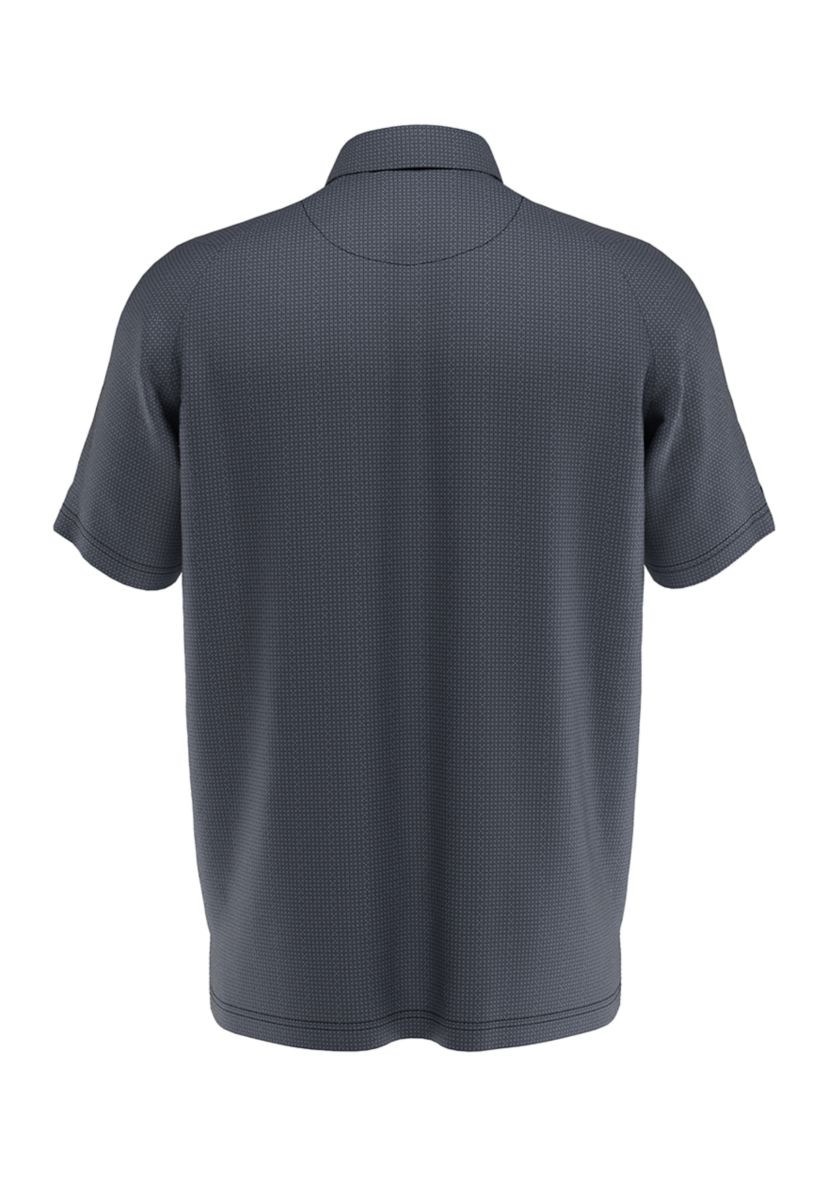 Big & Tall Chevron Foulard Print Short Sleeve Golf Polo Shirt