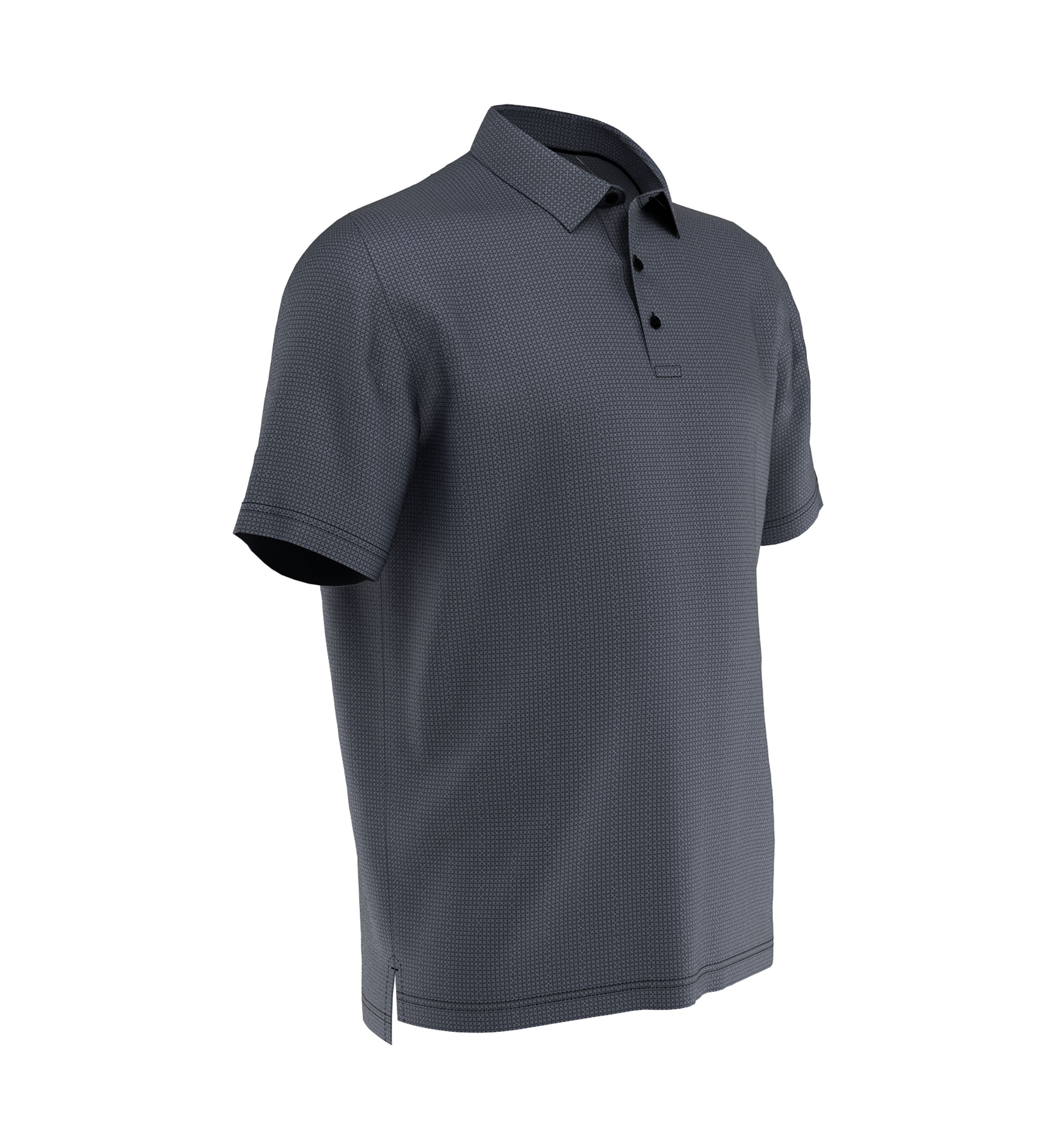 Big & Tall Chevron Foulard Print Short Sleeve Golf Polo Shirt