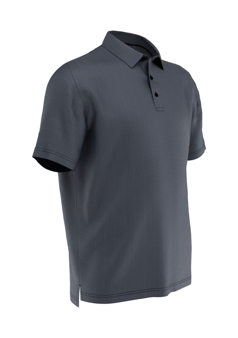 Big & Tall Chevron Foulard Print Short Sleeve Golf Polo Shirt
