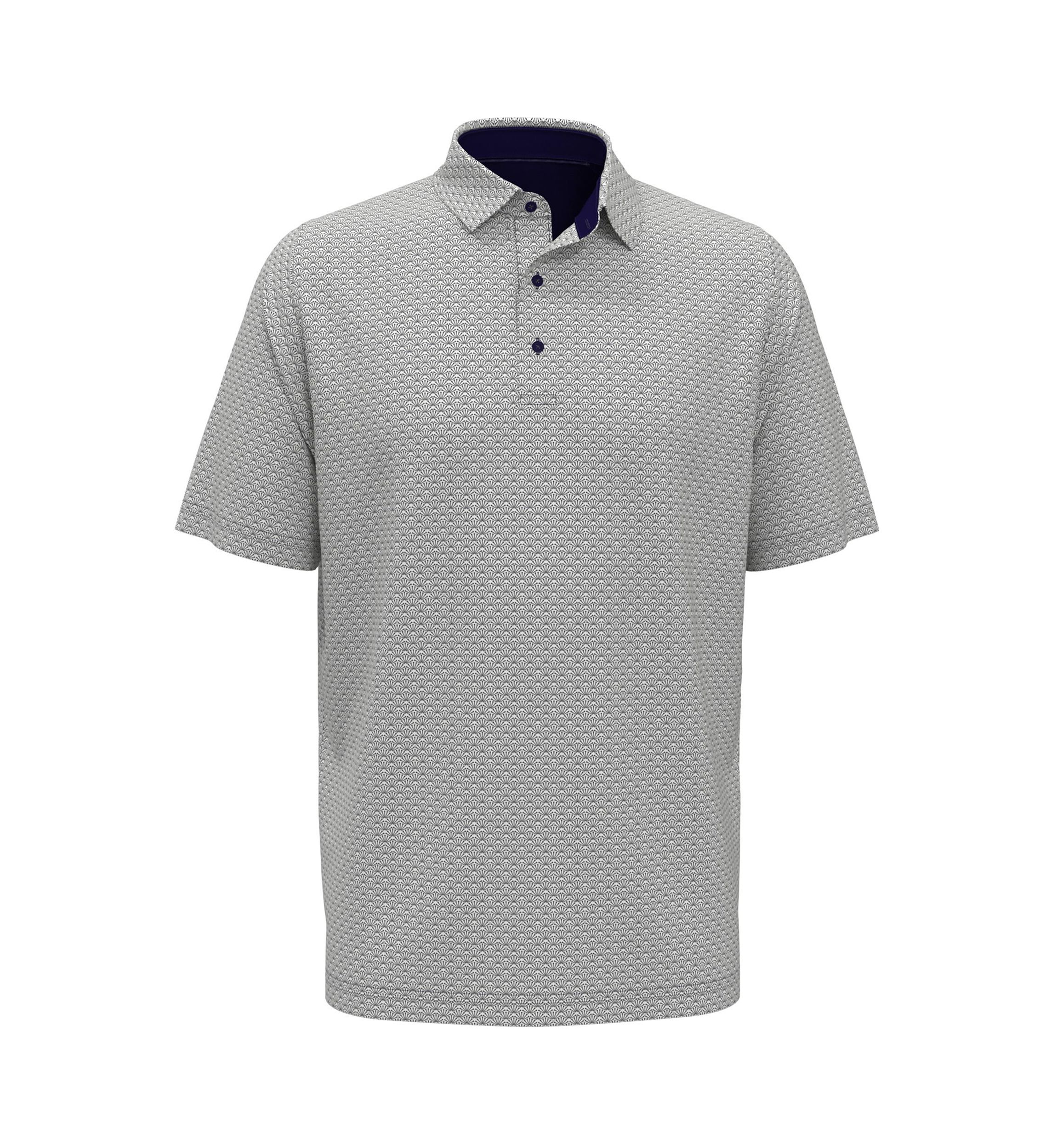 Big & Tall Trademark Print Short Sleeve Golf Polo Shirt