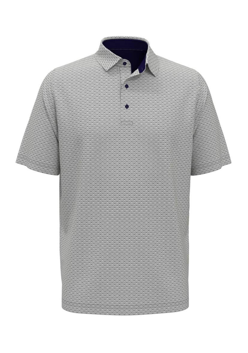 Big & Tall Trademark Print Short Sleeve Golf Polo Shirt