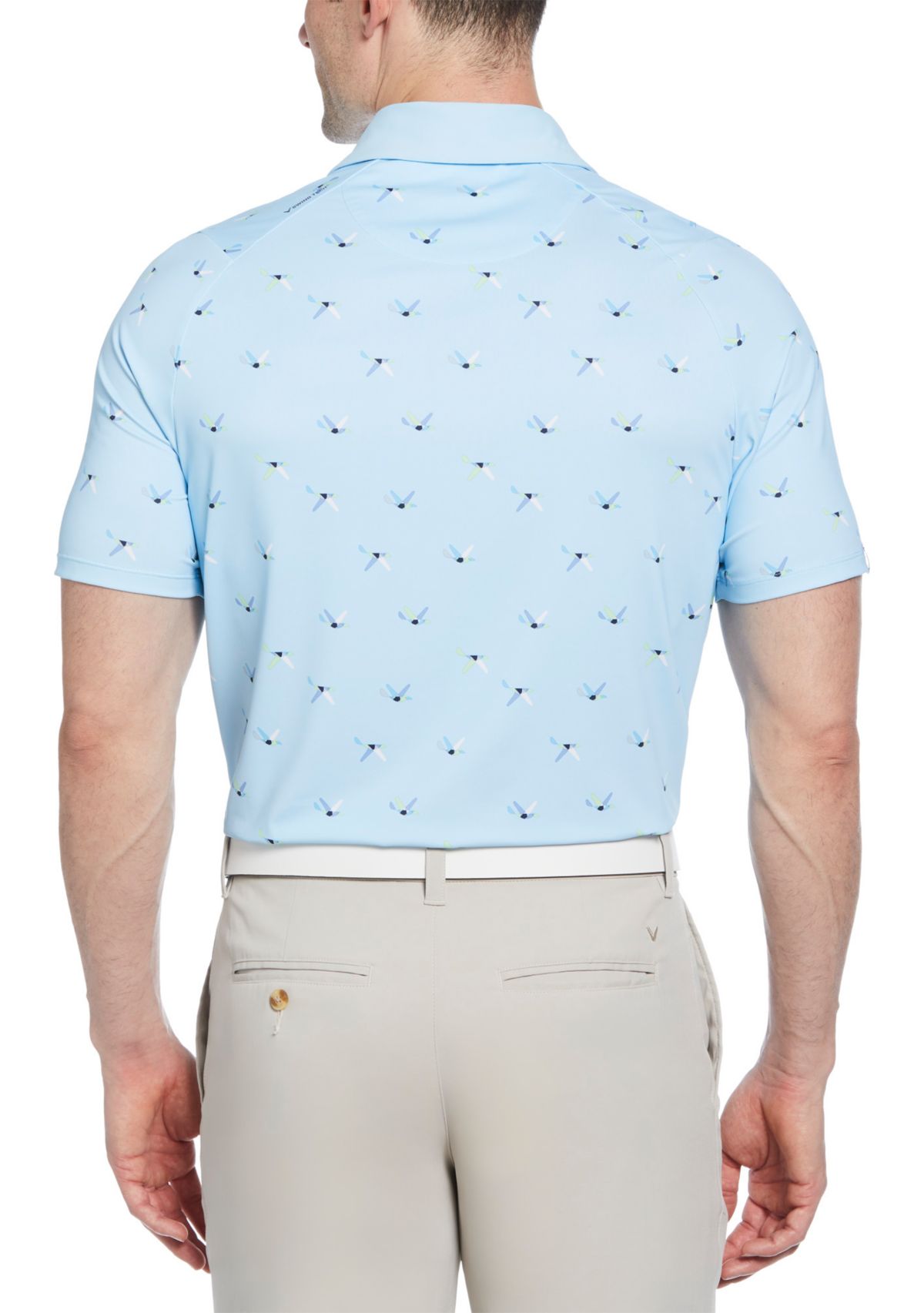 Mens Short Sleeve Allover Birdie Golf Shirt