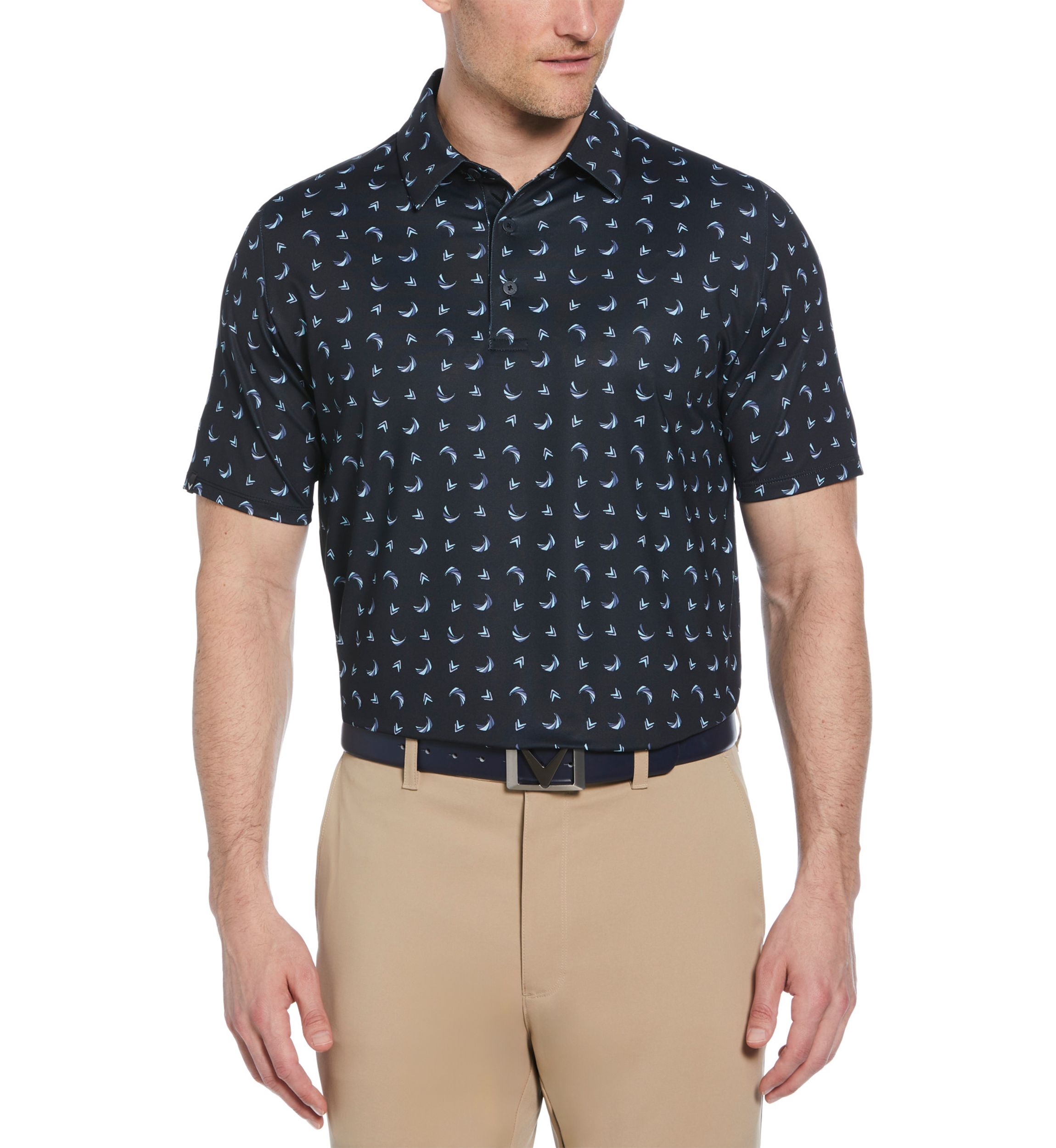 Mens Swing Tech™ Printed Golf Polo Shirt