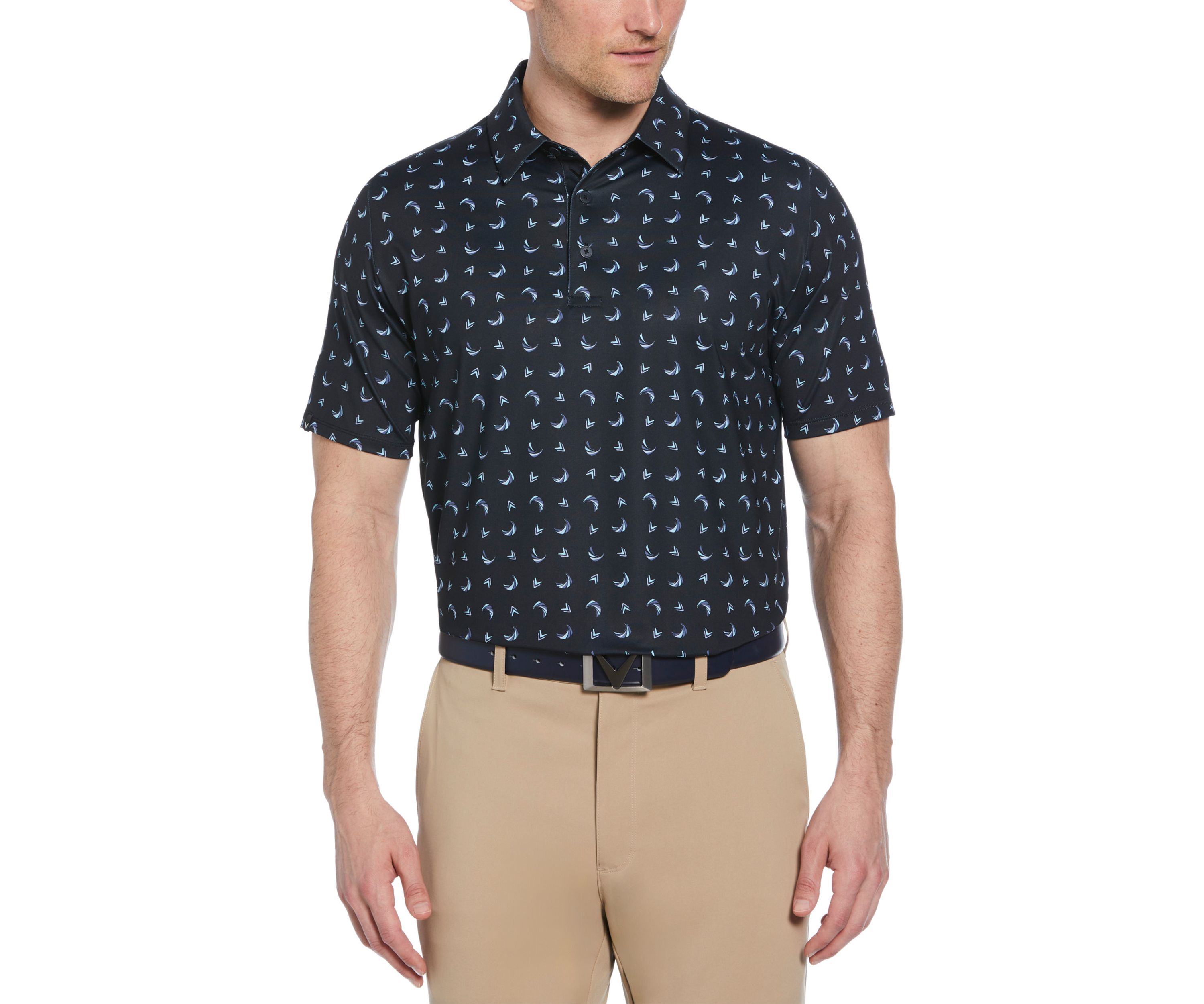 Mens Swing Tech™ Printed Golf Polo Shirt