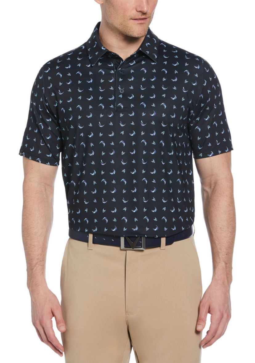 Mens Swing Tech™ Printed Golf Polo Shirt