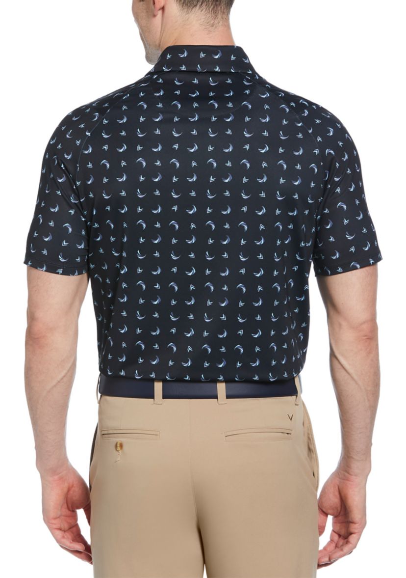 Mens Swing Tech™ Printed Golf Polo Shirt