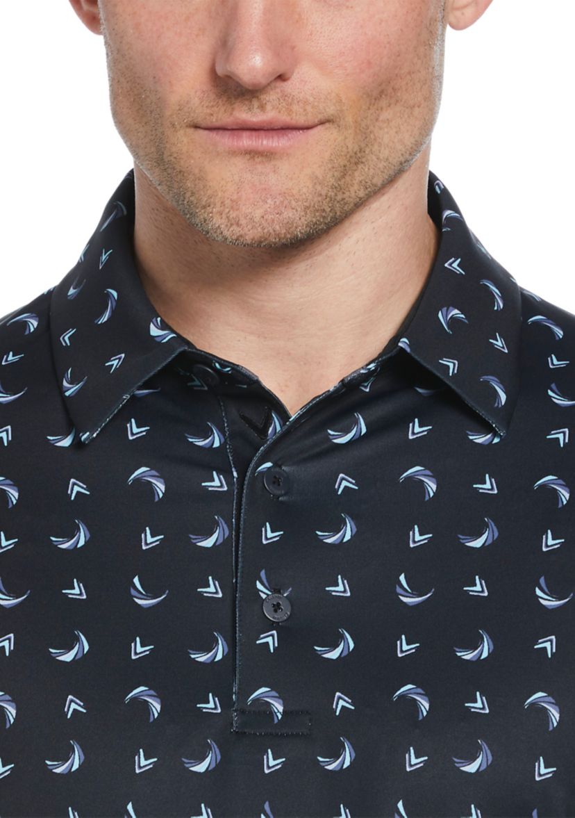 Mens Swing Tech™ Printed Golf Polo Shirt