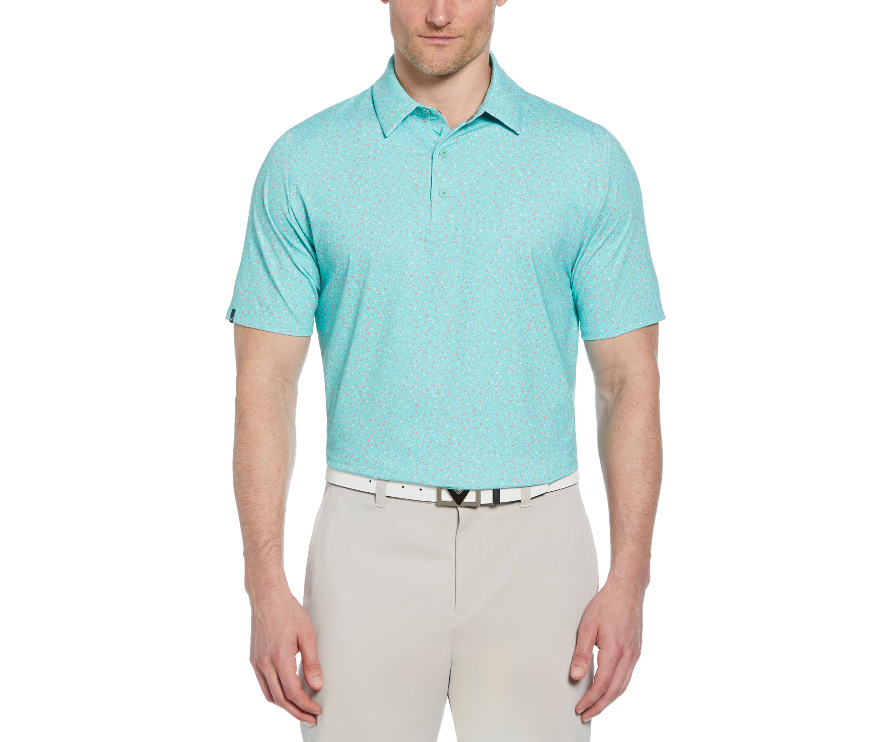 Mens Foulard Printed Golf Polo Shirt