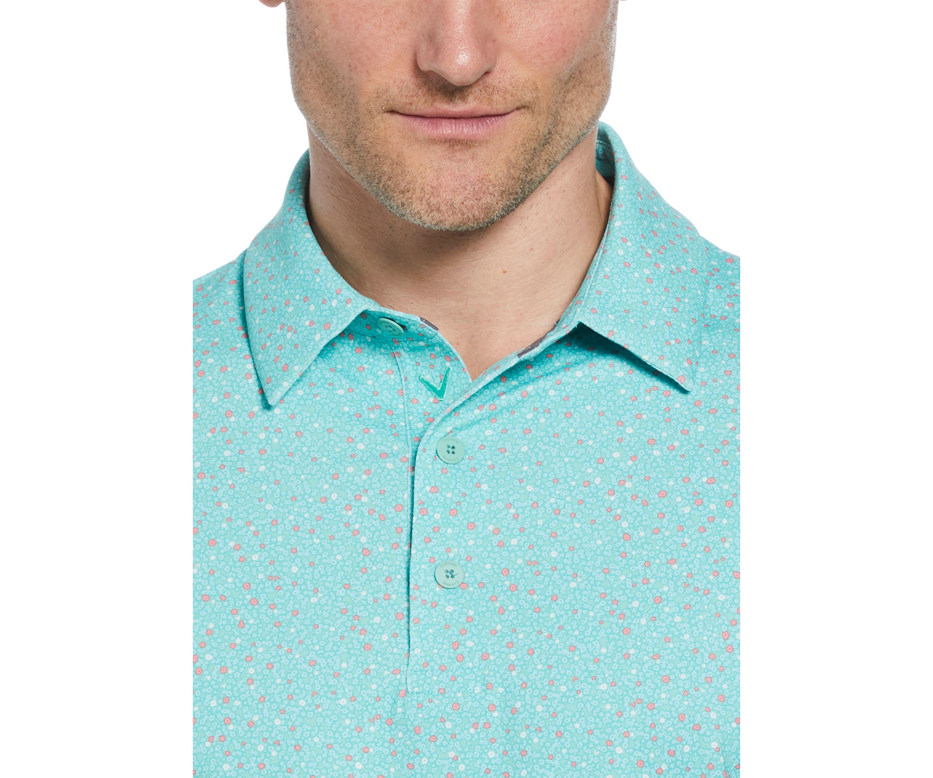 Mens Foulard Printed Golf Polo Shirt