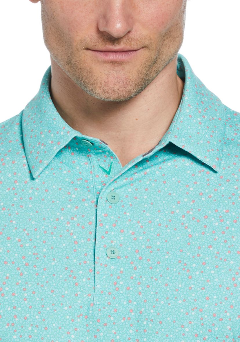 Mens Foulard Printed Golf Polo Shirt