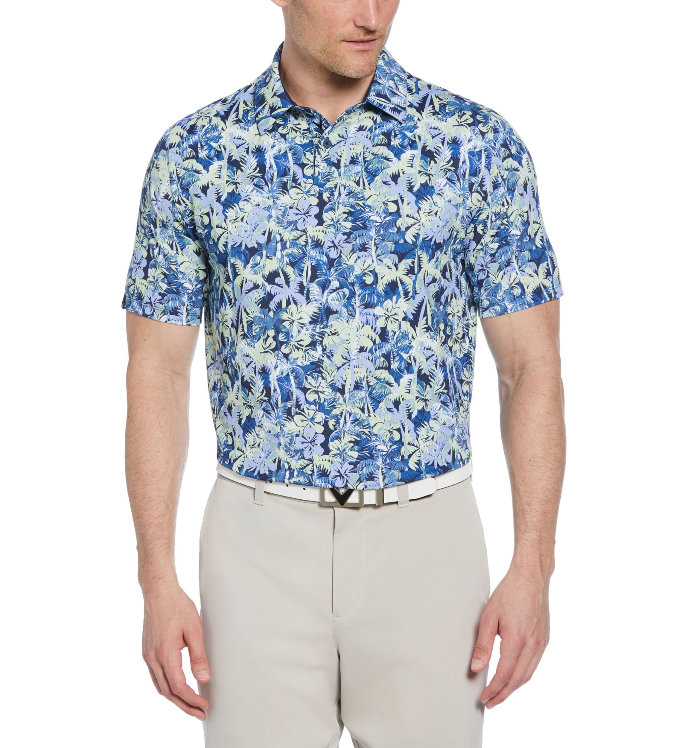Mens Short Sleeve Sunrise Confetti Golf Shirt