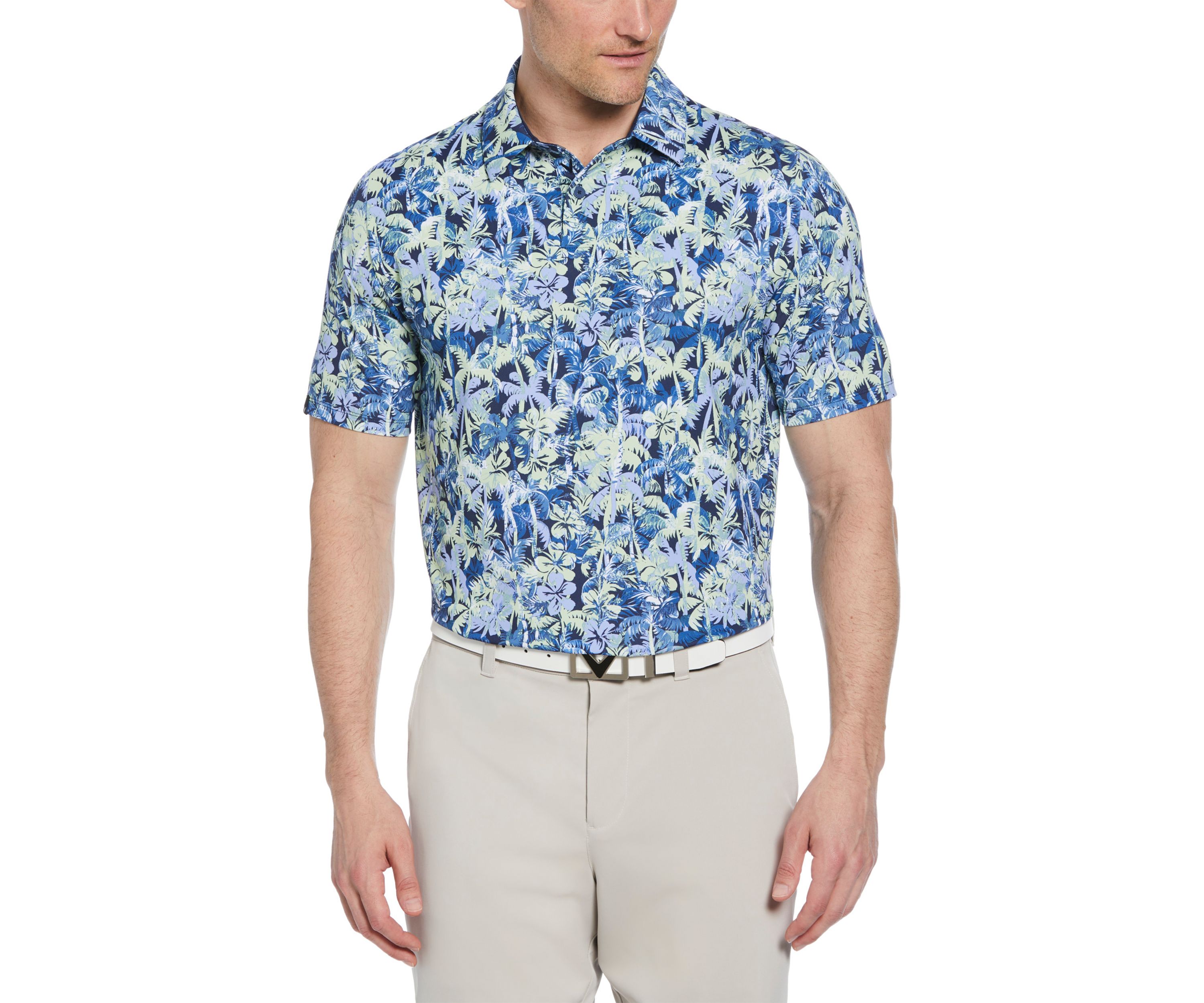 Mens Short Sleeve Sunrise Confetti Golf Shirt