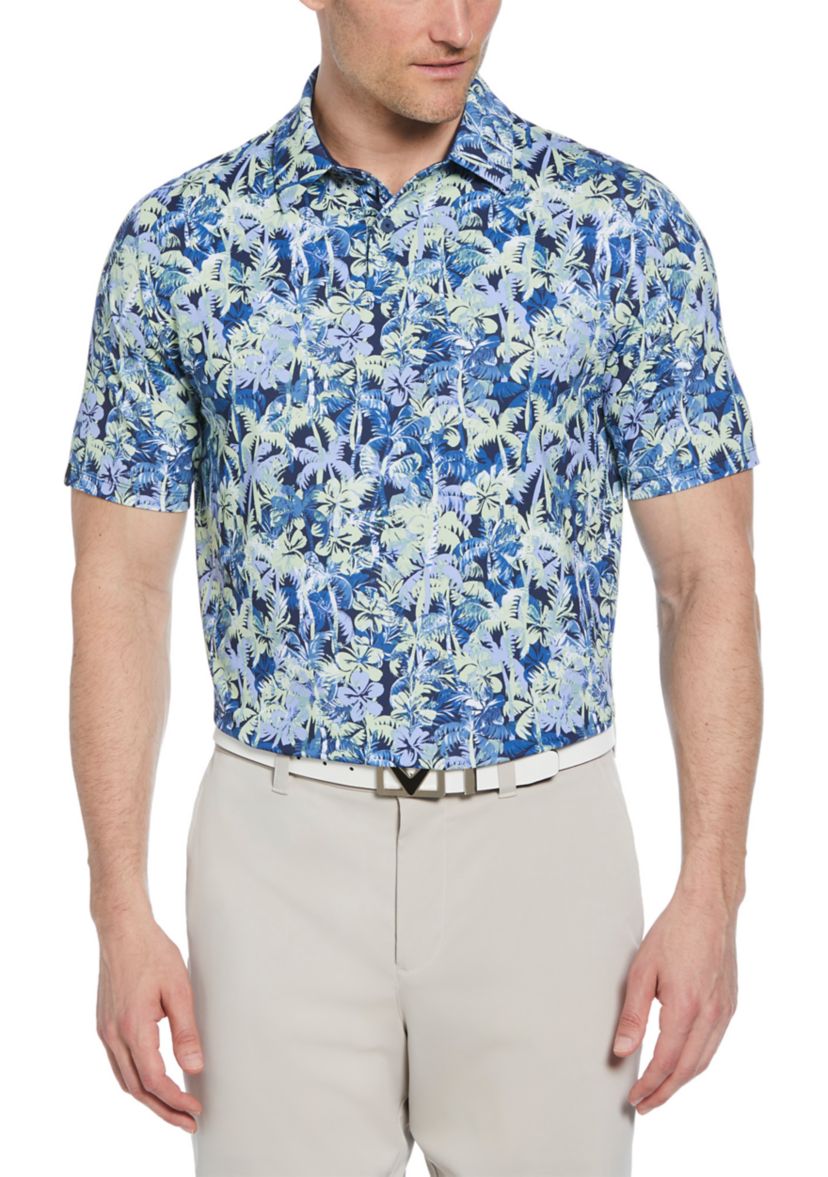 Mens Short Sleeve Sunrise Confetti Golf Shirt