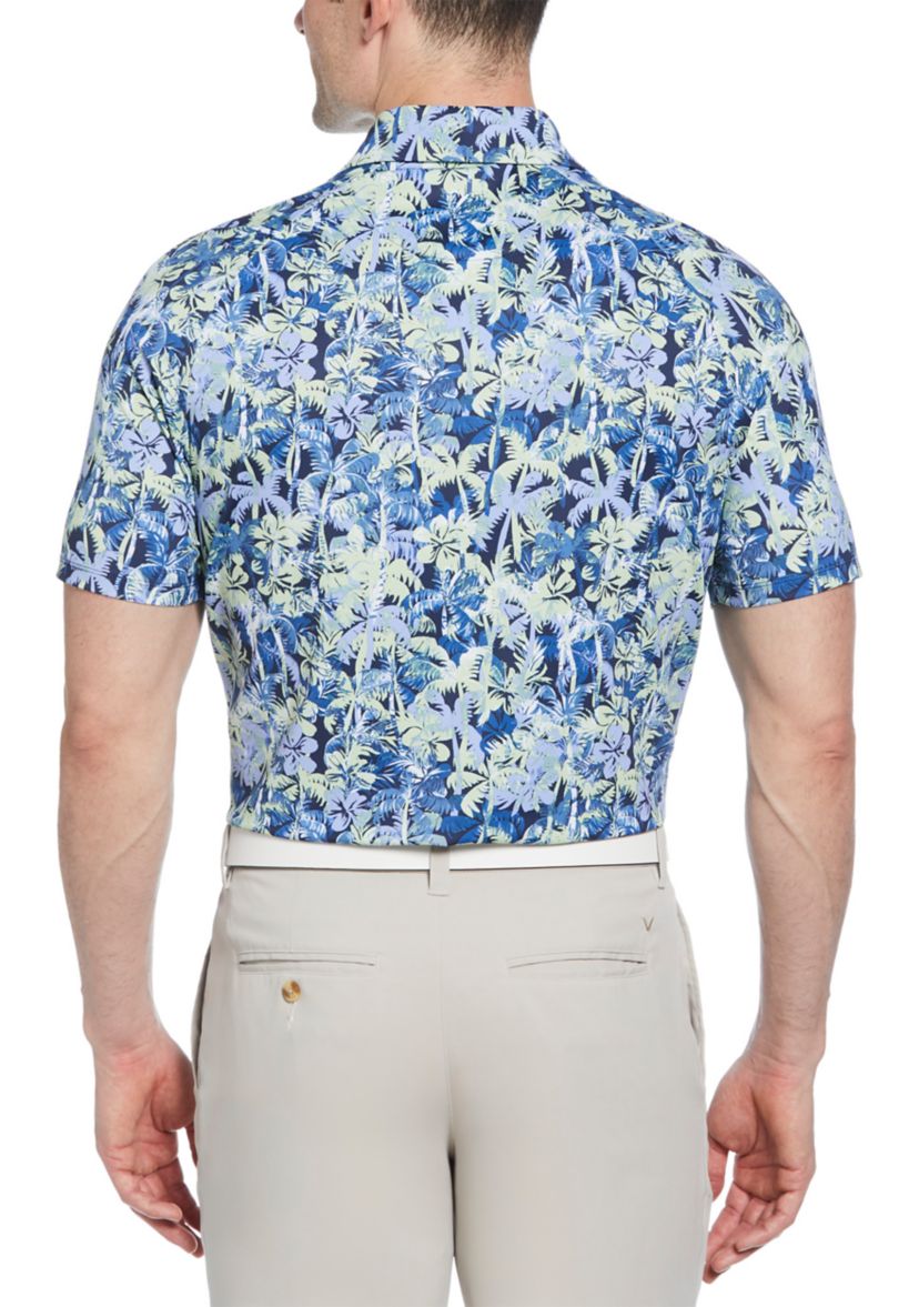 Mens Short Sleeve Sunrise Confetti Golf Shirt