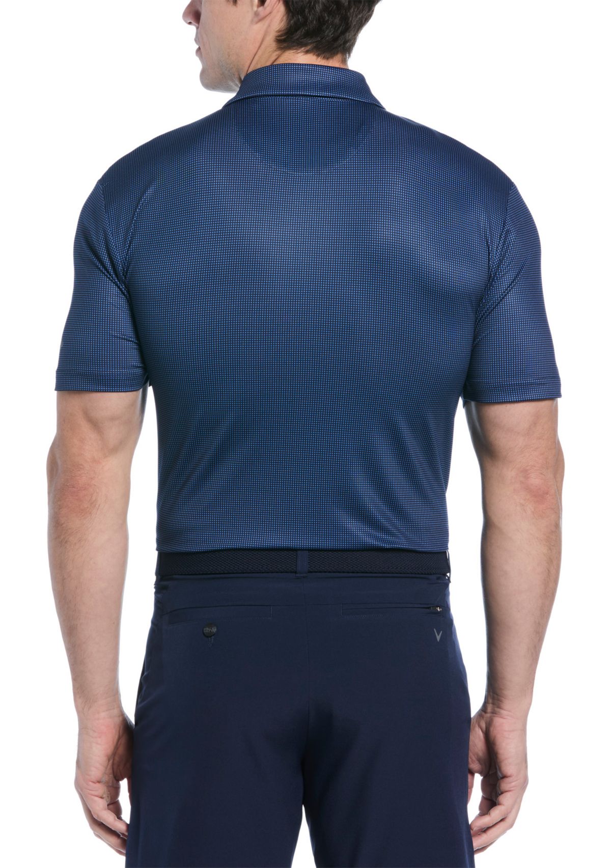 Mens Pro Spin Gingham Printed Polo Shirt