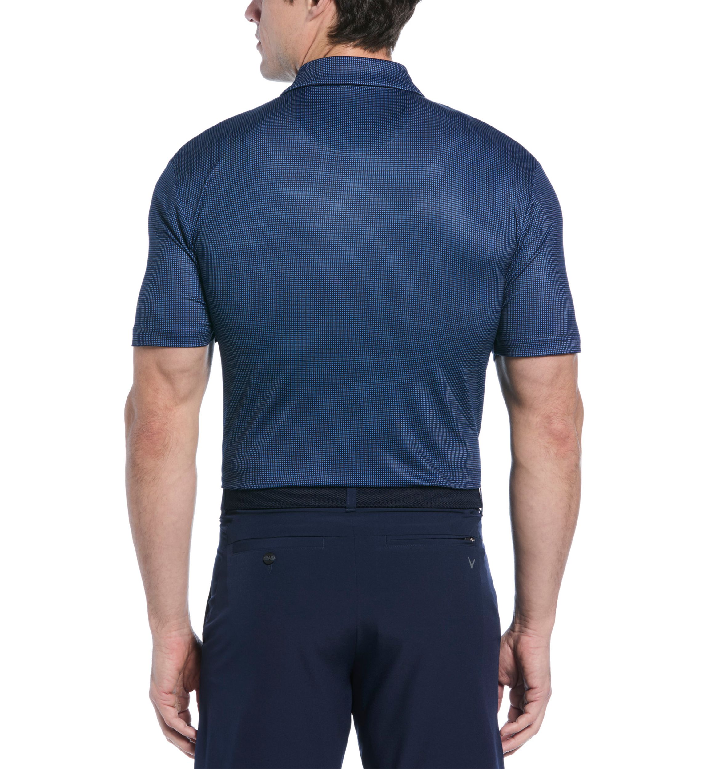 Mens Pro Spin Gingham Printed Polo Shirt