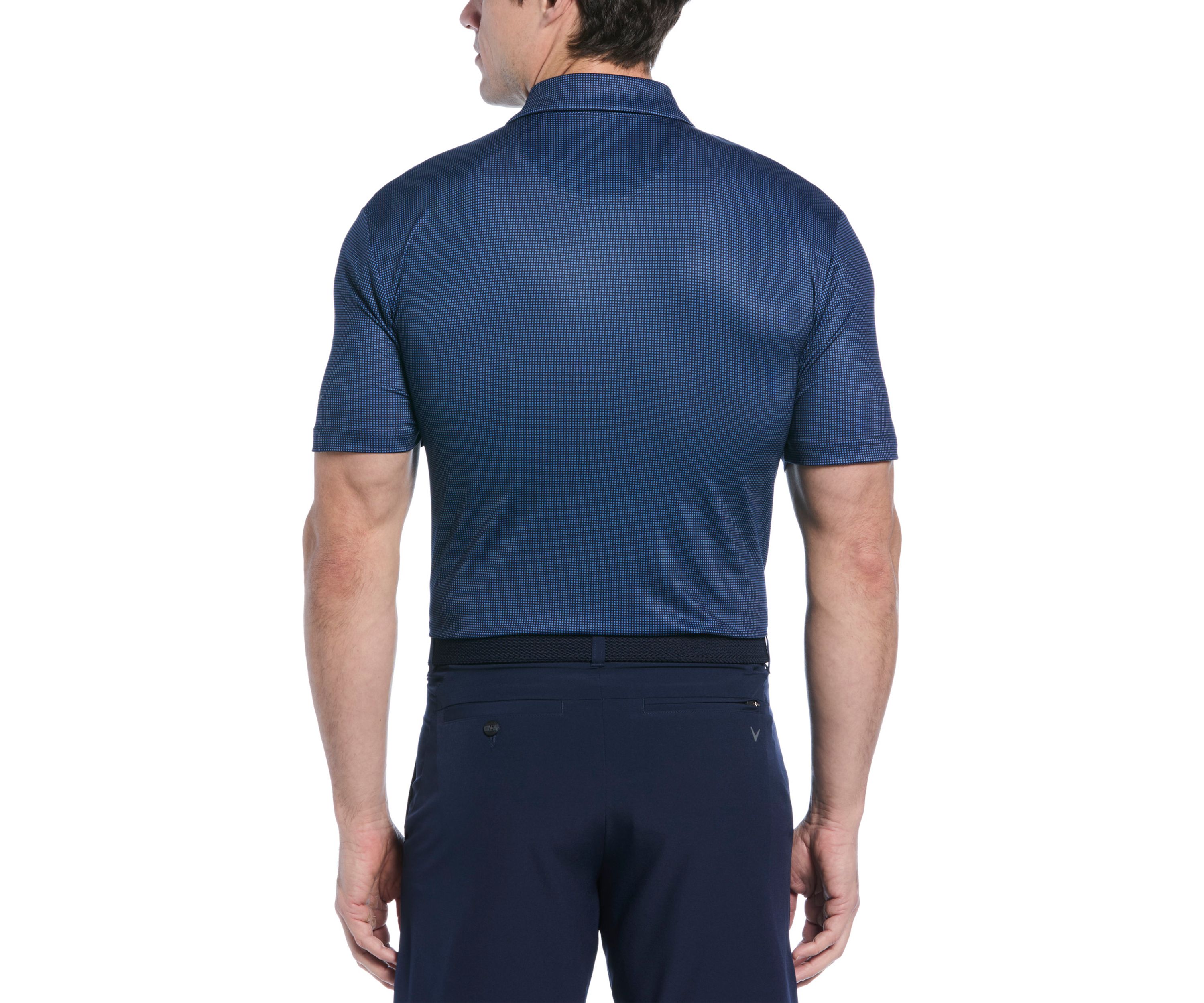 Mens Pro Spin Gingham Printed Polo Shirt