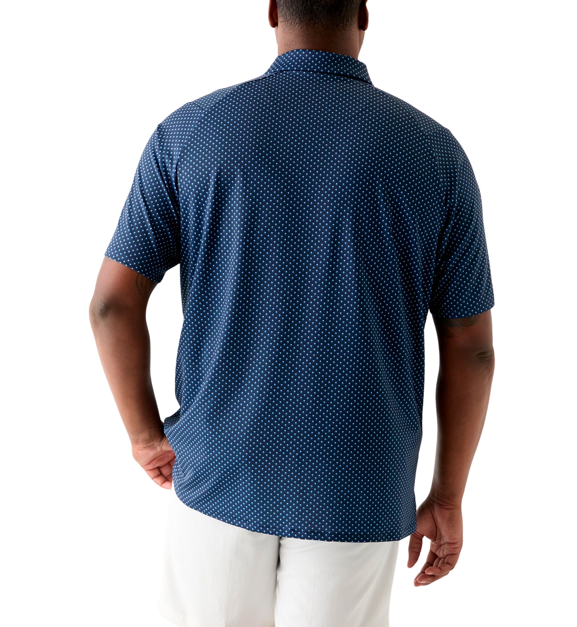 Big & Tall Trademark Chevron Print Short Sleeve Golf Polo Shirt