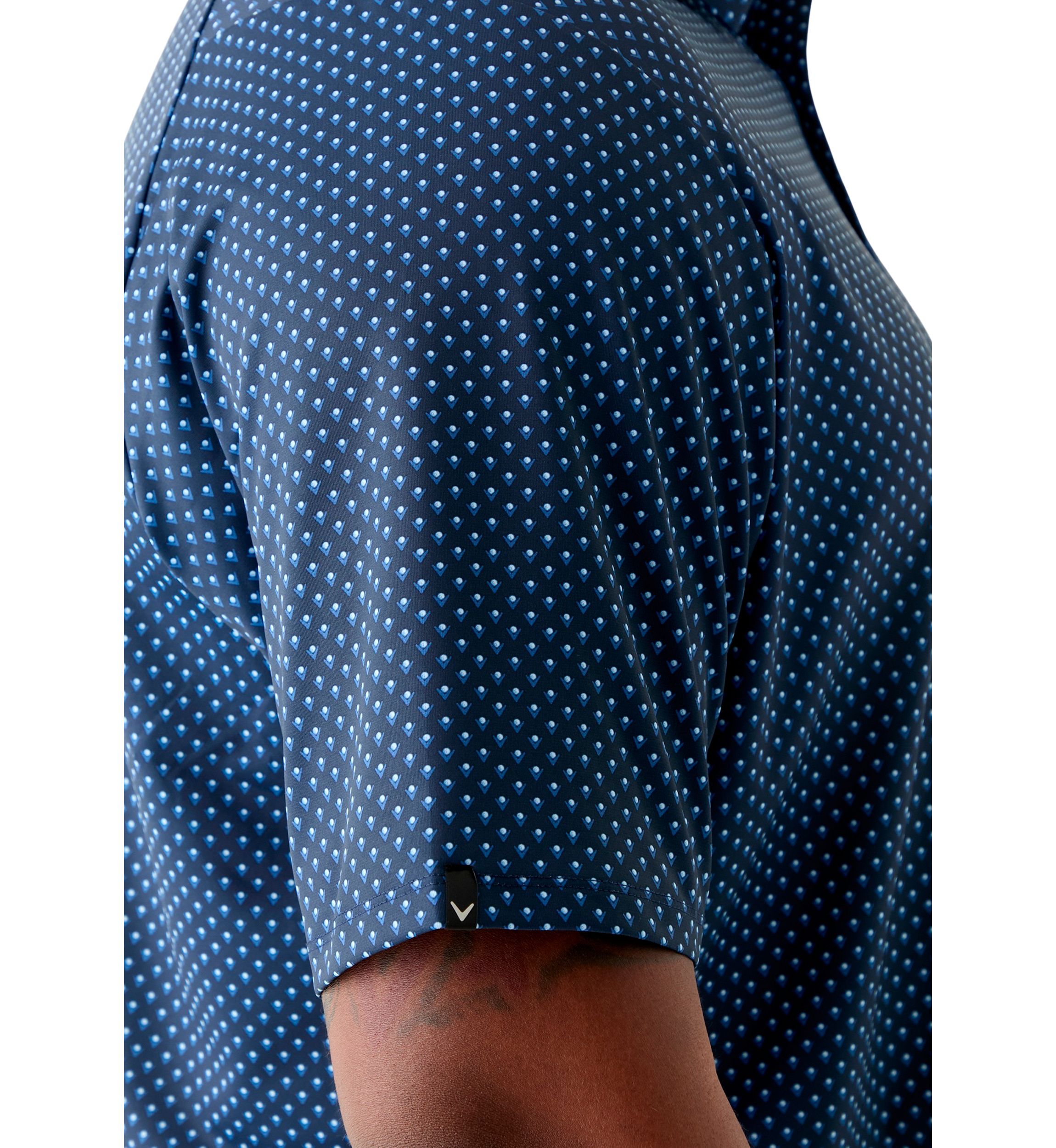 Big & Tall Trademark Chevron Print Short Sleeve Golf Polo Shirt