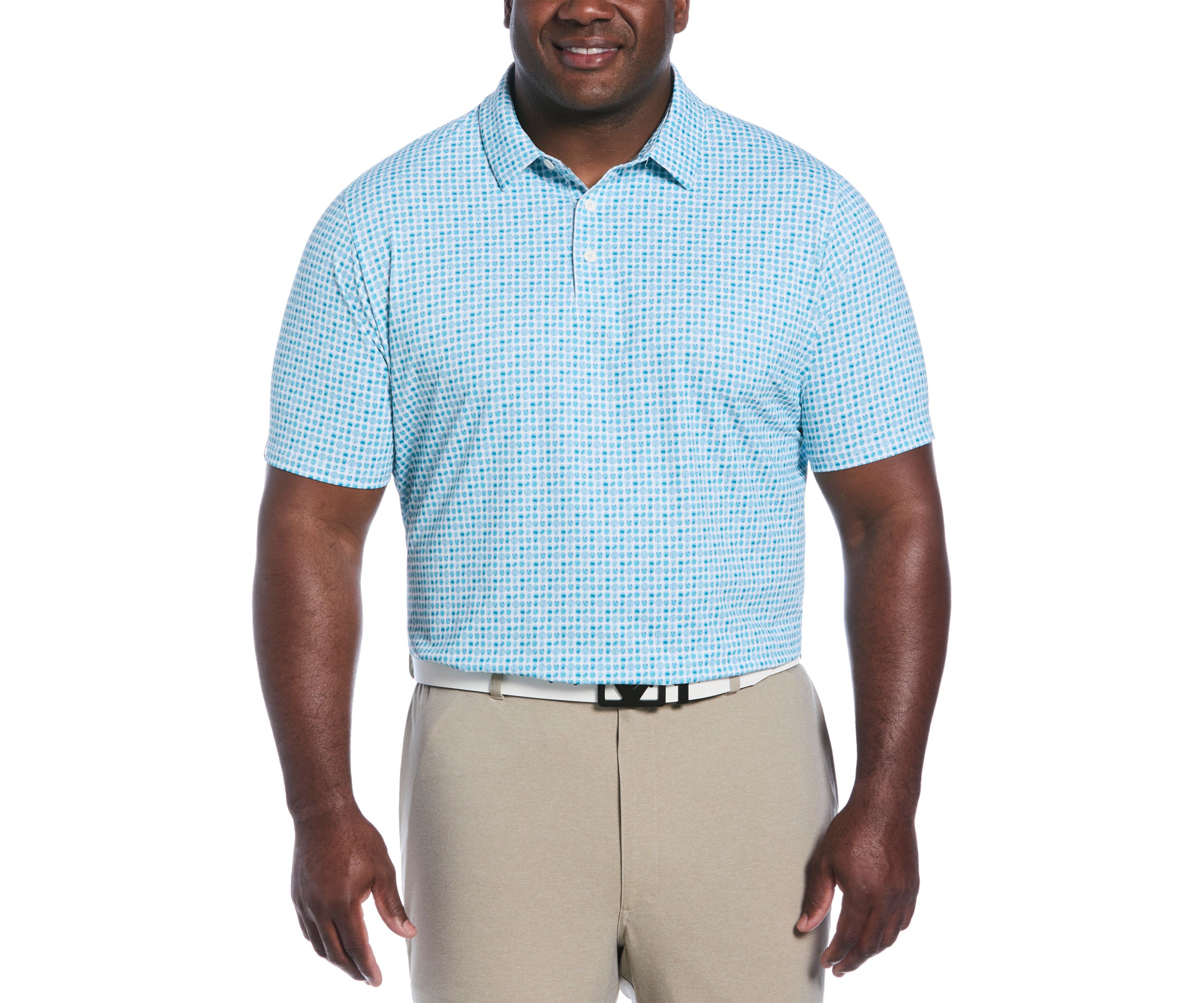 Big & Tall 18th Hole Food Print Short Sleeve Golf Polo Shirt