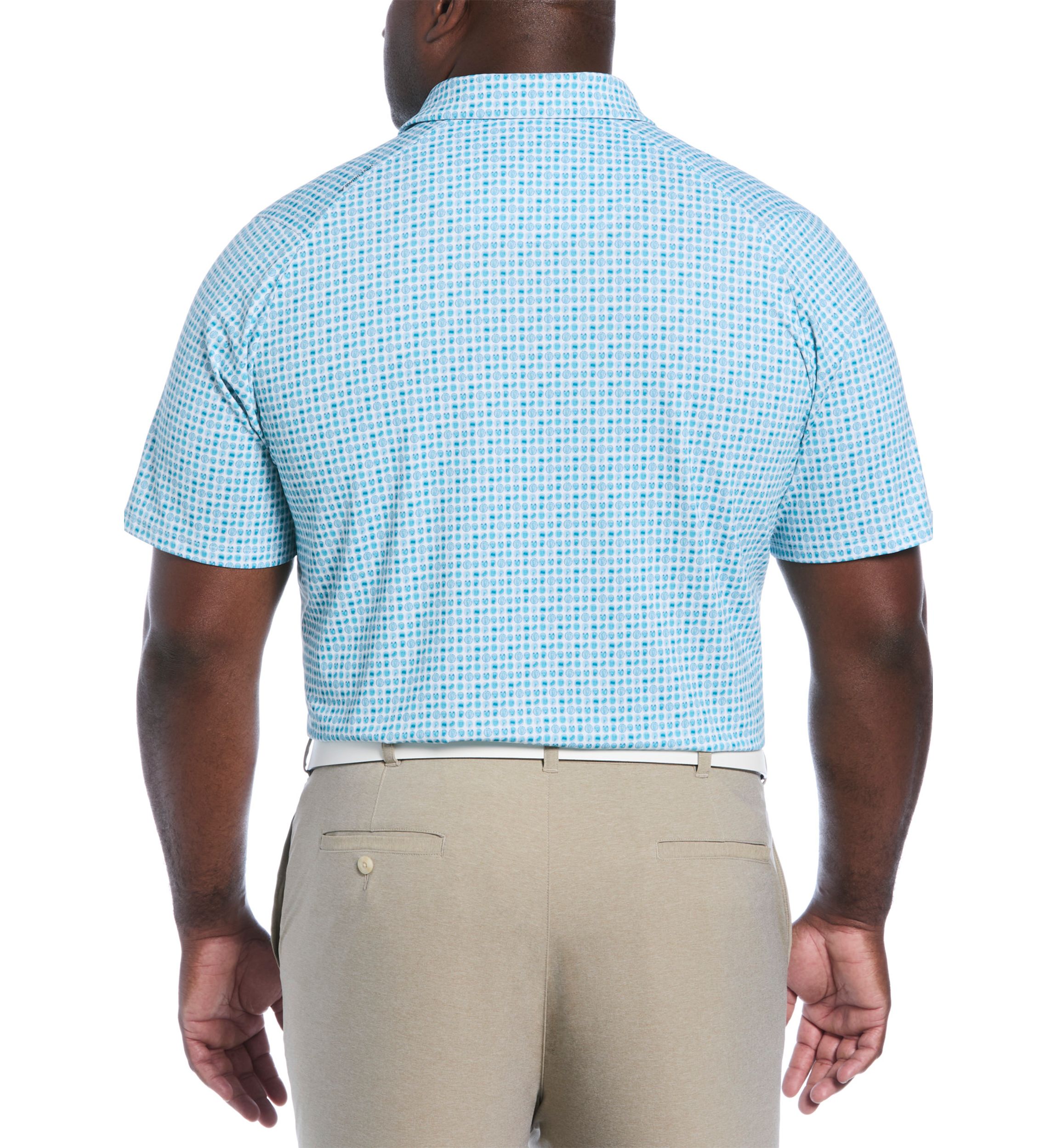 Big & Tall 18th Hole Food Print Short Sleeve Golf Polo Shirt