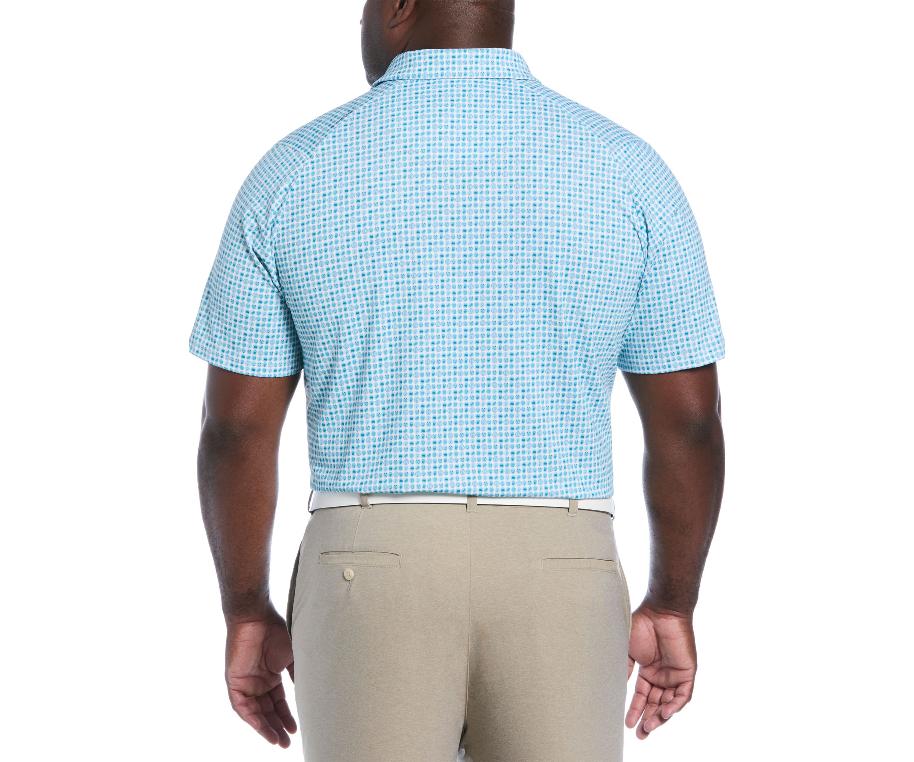 Big & Tall 18th Hole Food Print Short Sleeve Golf Polo Shirt