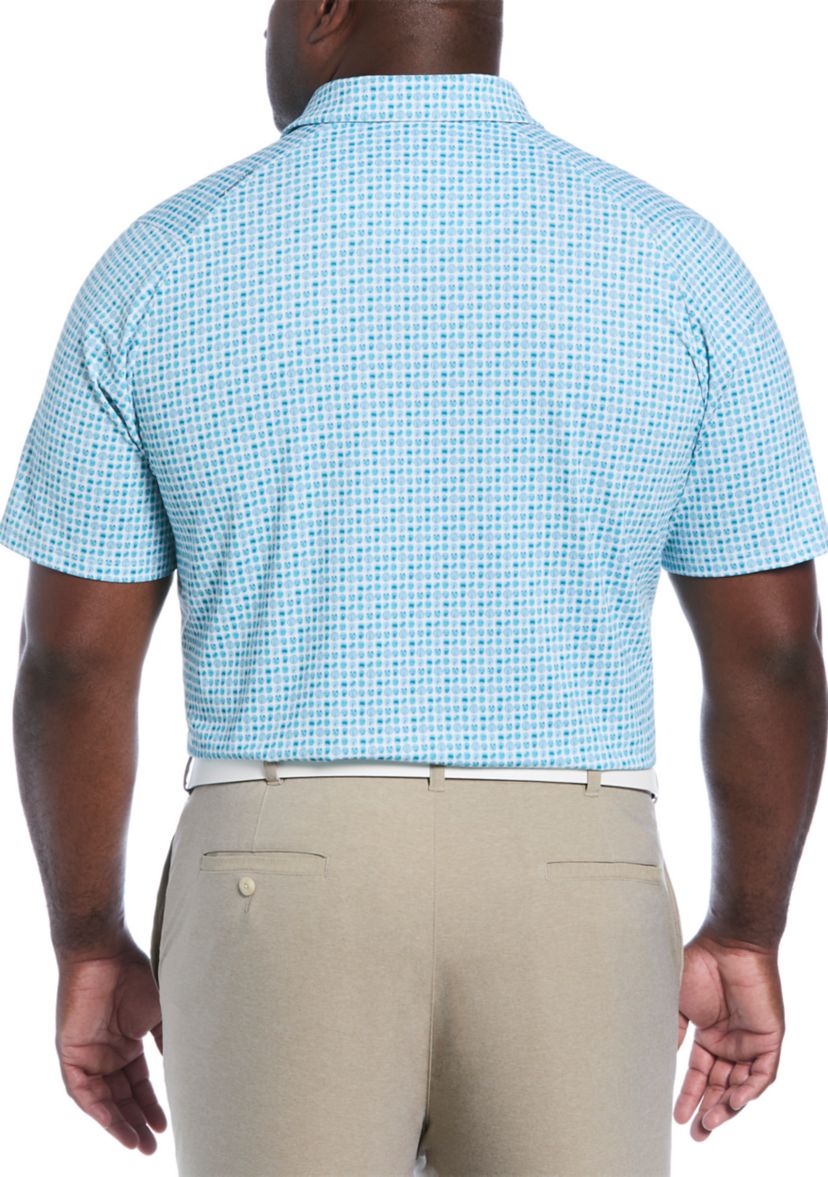 Big & Tall 18th Hole Food Print Short Sleeve Golf Polo Shirt