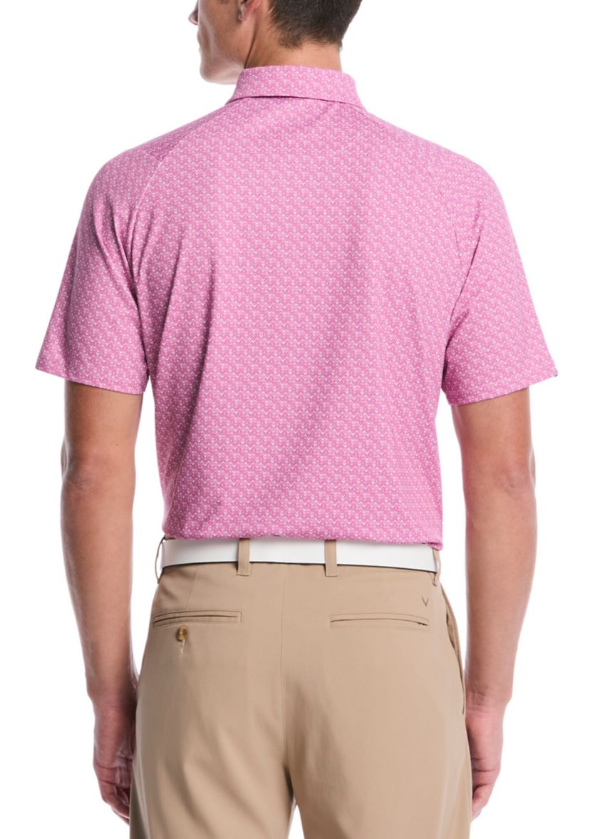 Callaway® Golf Men's Short Sleeve Timeless Abstract Pattern Shirt | Belk