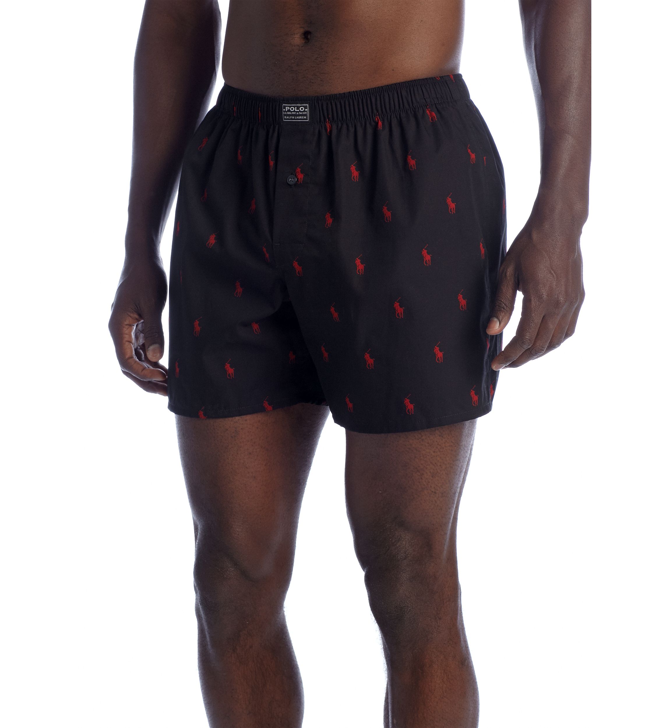 Classic-Fit Pony Print Woven Boxers