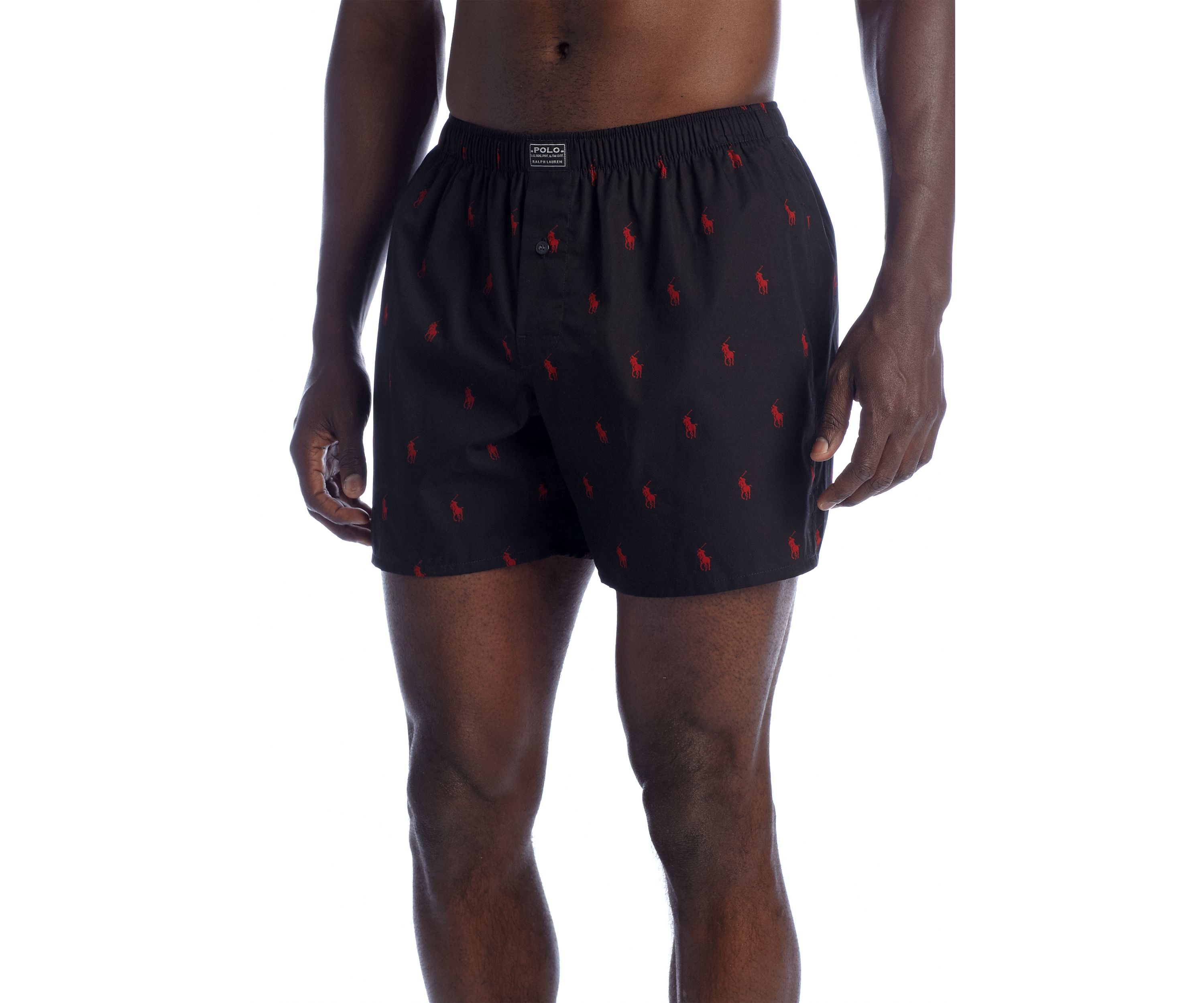 Classic-Fit Pony Print Woven Boxers