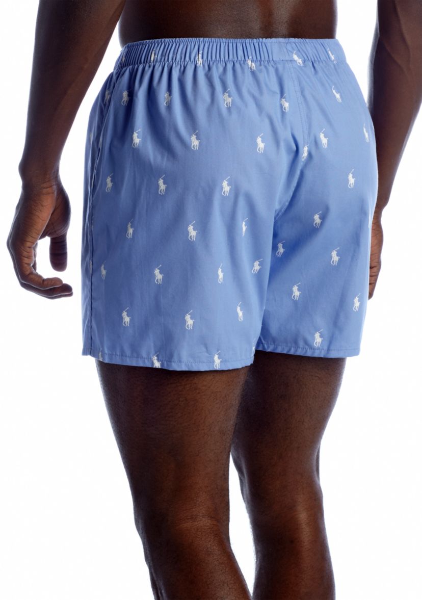 Classic-Fit Pony Print Woven Boxers