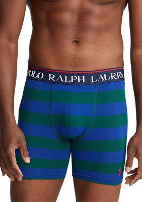 Polo Ralph Lauren Organic Stretch Cotton Stripe Boxer Briefs | belk