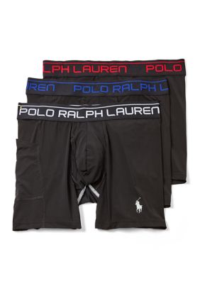 Polo Ralph Lauren Men's 3-Pack Performance Sport Boxer Briefs