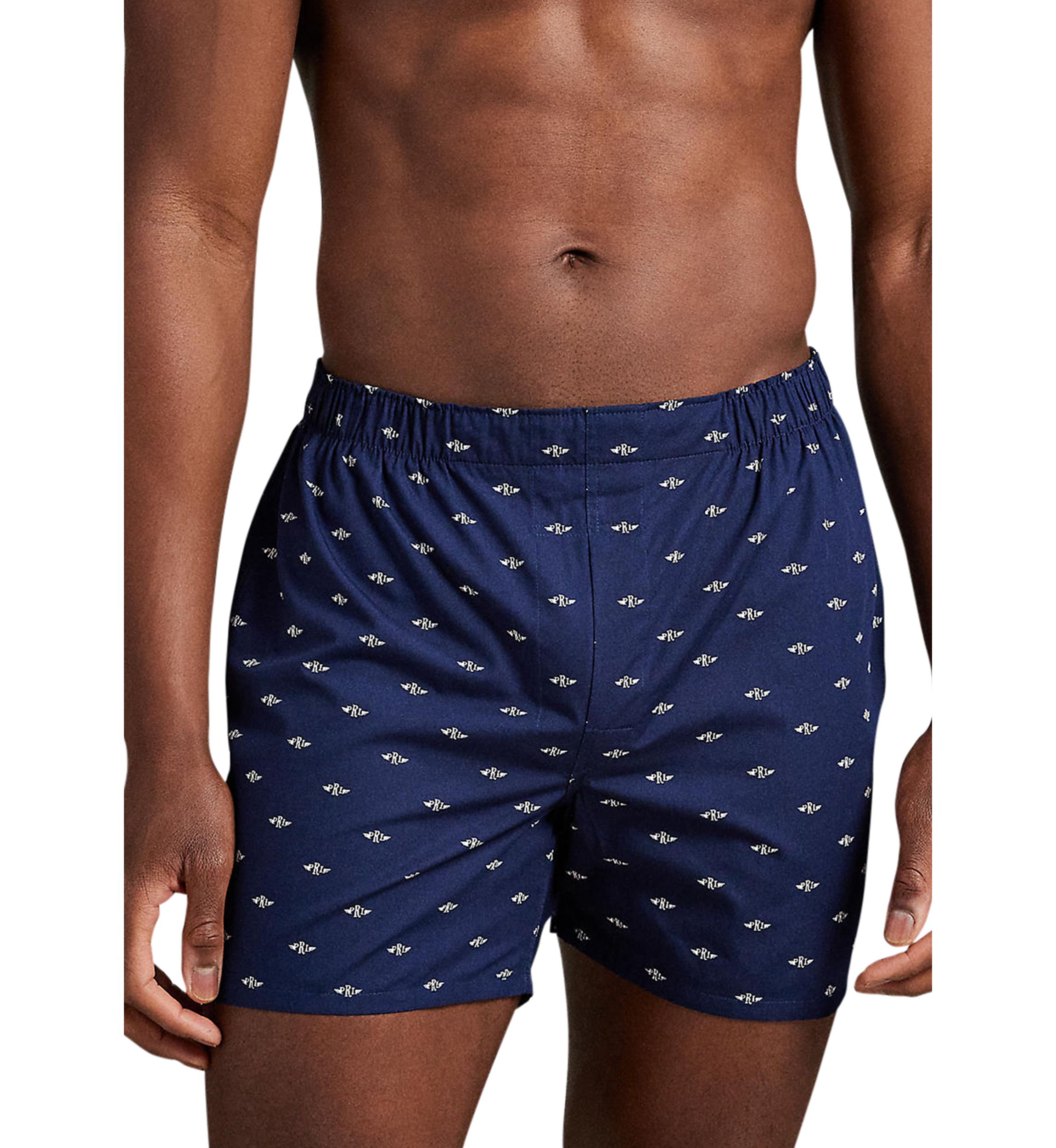 Mens Classic Fit Cotton Woven Boxers - 3-Pack 