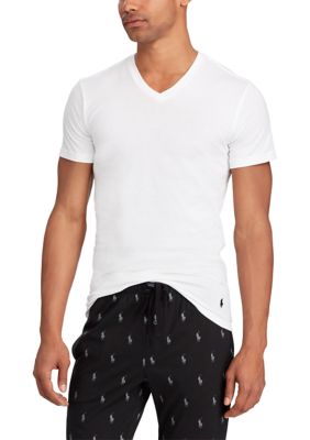 Polo Ralph Lauren Men's Slim Fit V-Neck Undershirt - 3 Pack