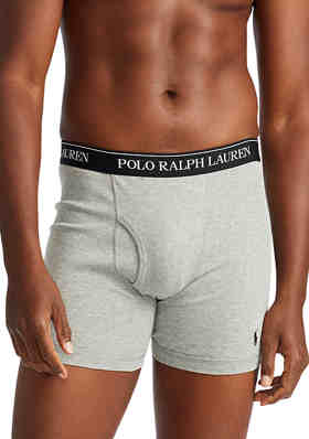 Classic Fit Cotton Mid-Rise Boxer Brief - 3 Pack by Polo Ralph Lauren