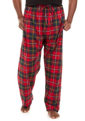 big and tall plaid pajama pants