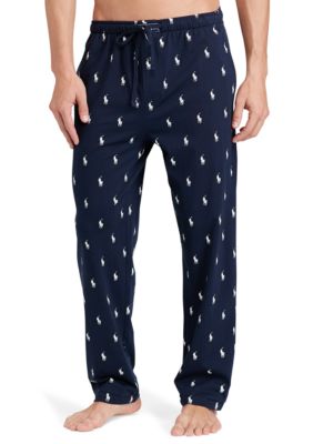 Pony-Print Jersey Pajama Pant