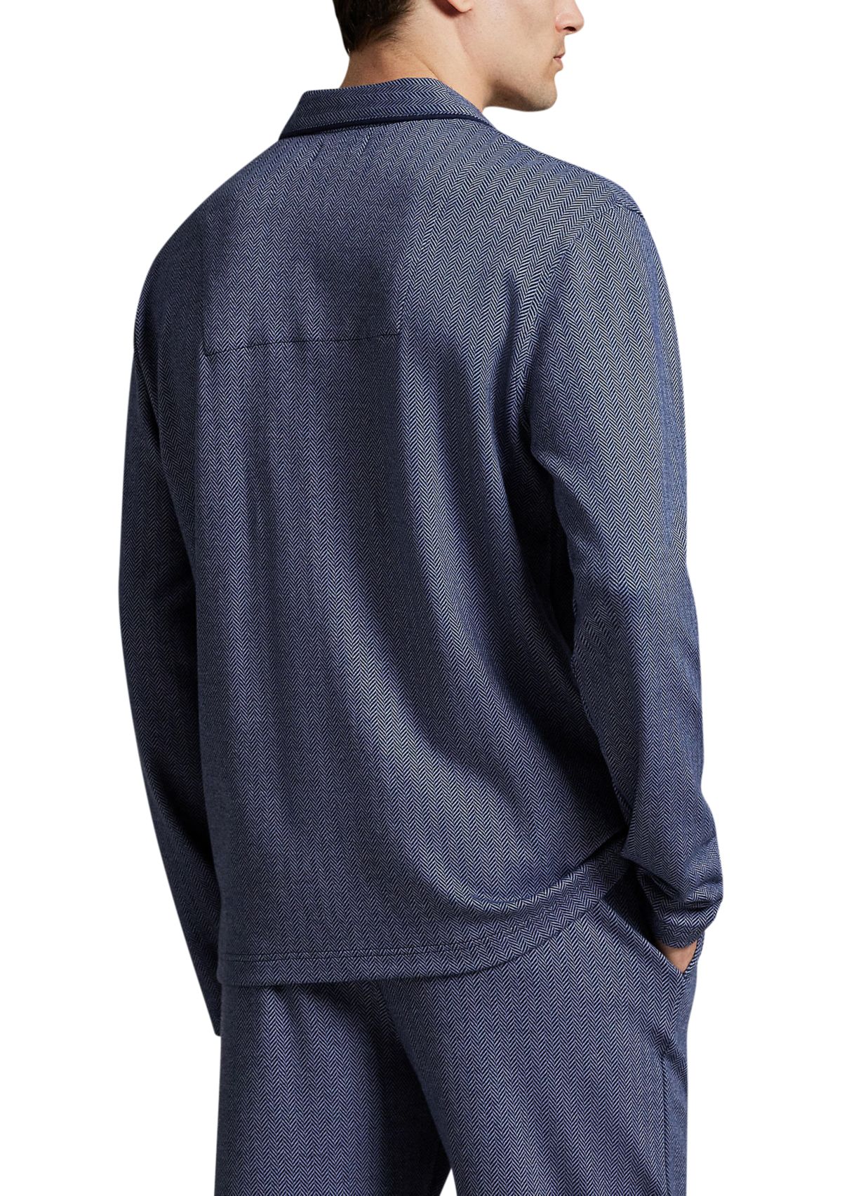 Herringbone Long Sleeve Pajama Top 