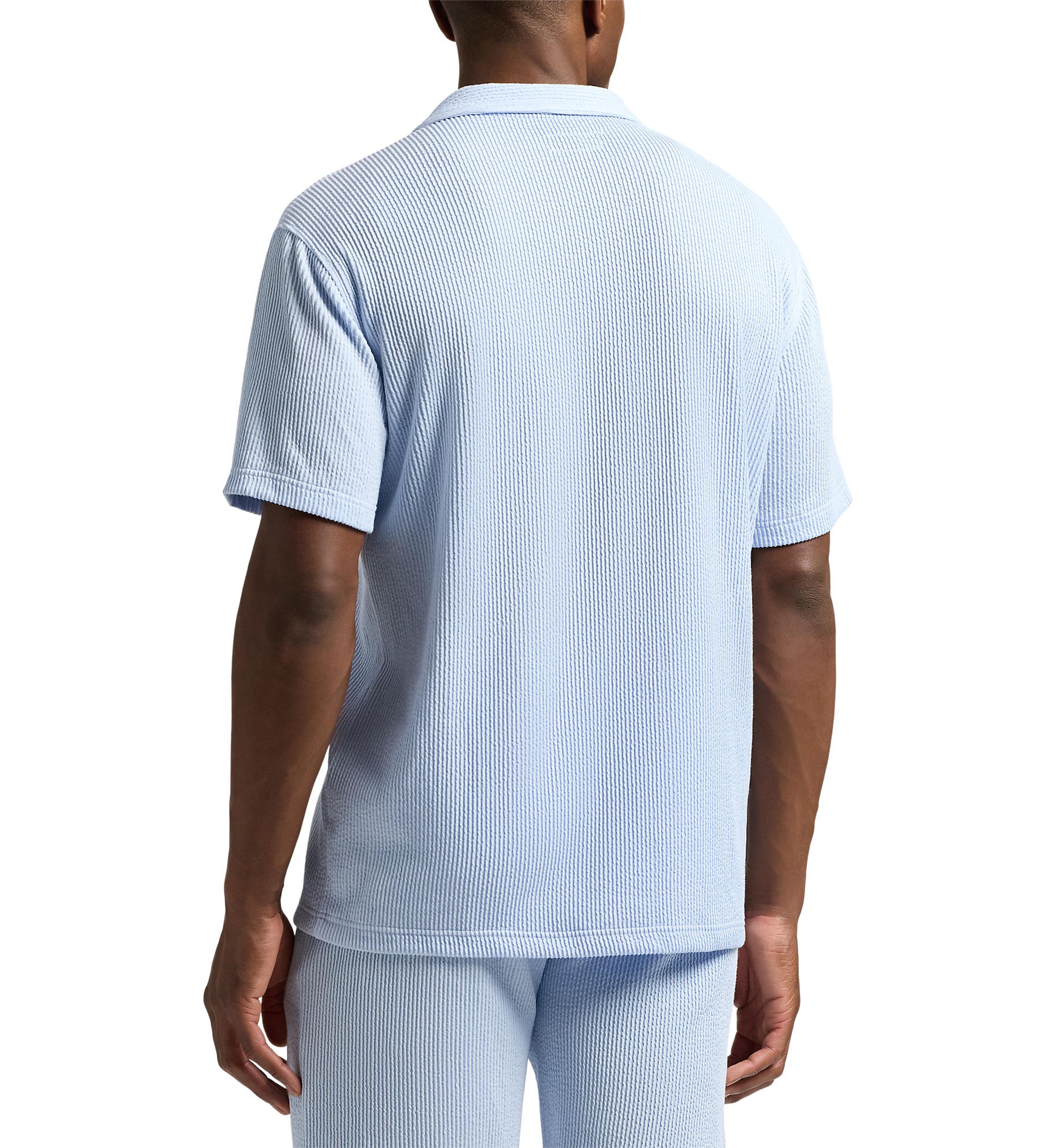 Knit Seersucker Pajama Shirt