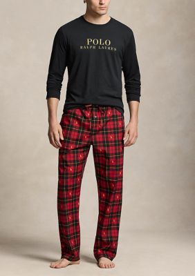 Polo Ralph Lauren Men's Crew Shirt and Woven Pajama Pant Set