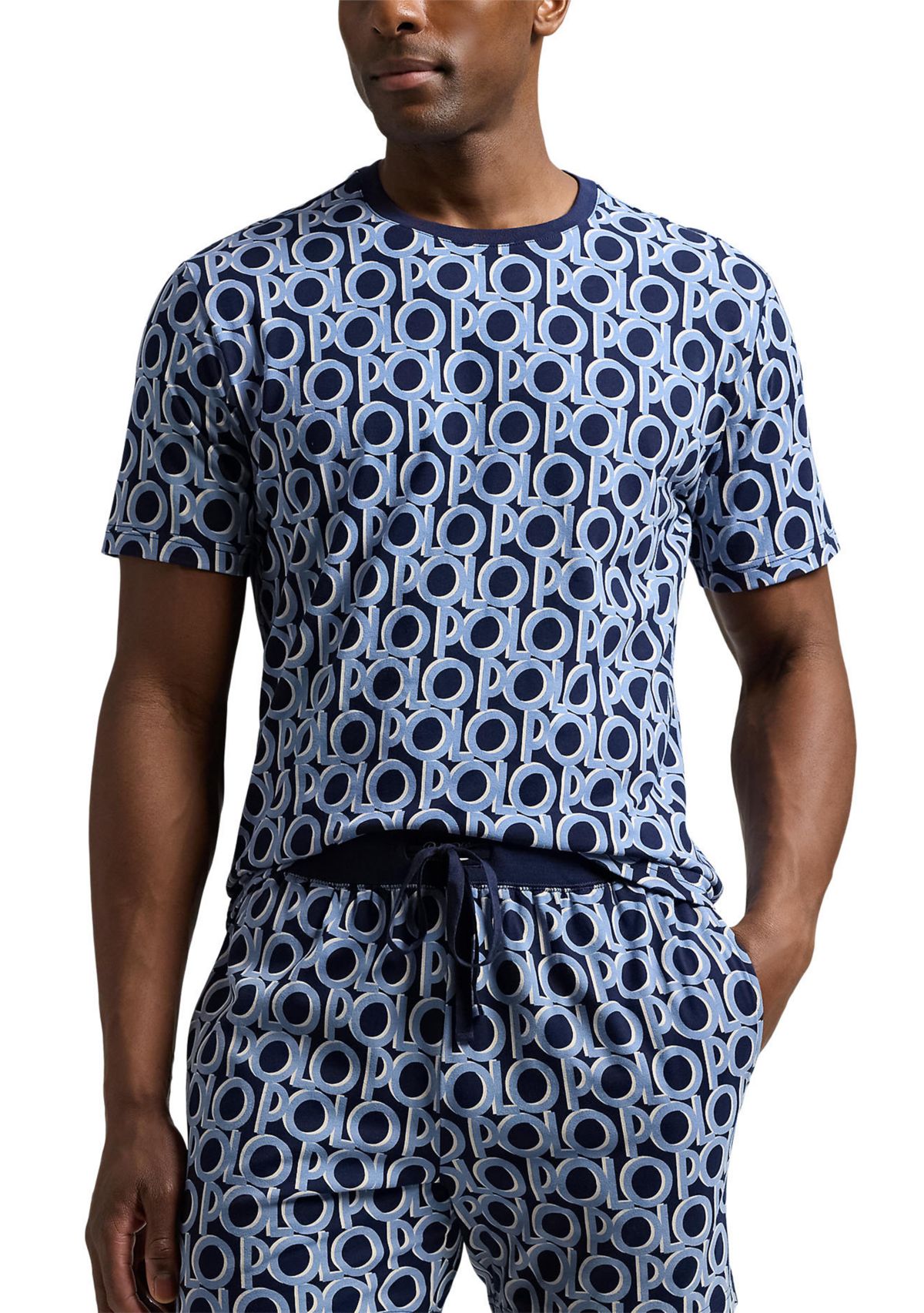 Logo Short Sleeve Crew Neck Sleep Shirt