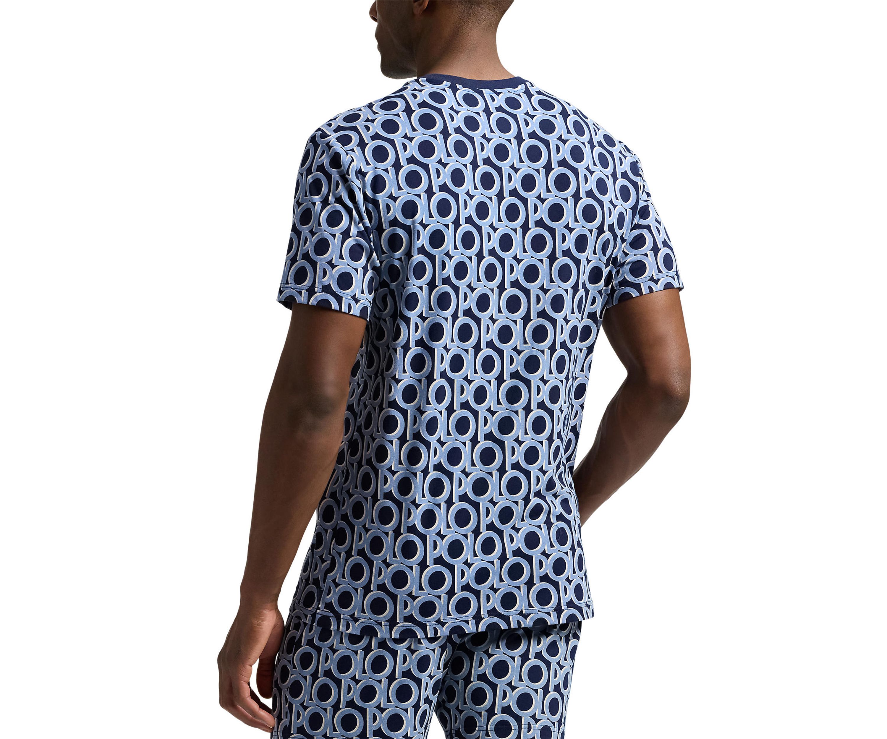 Logo Short Sleeve Crew Neck Sleep Shirt