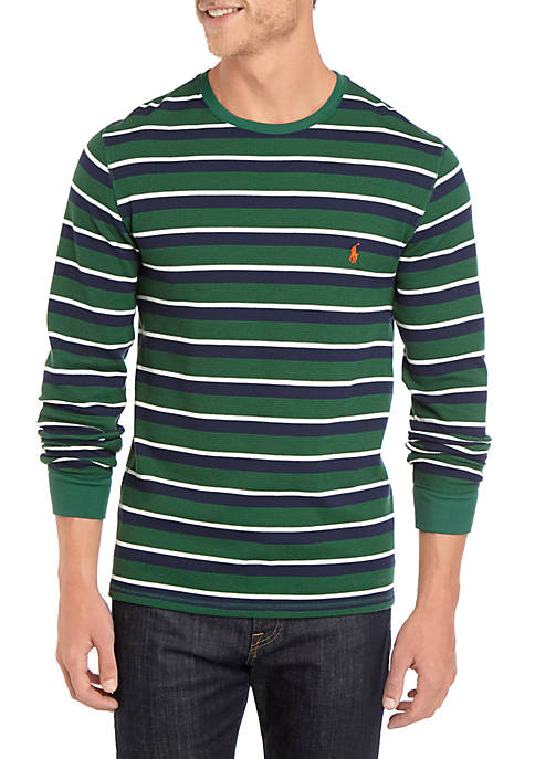 Polo Ralph Lauren Thermal Crew Neck Stripe Shirt