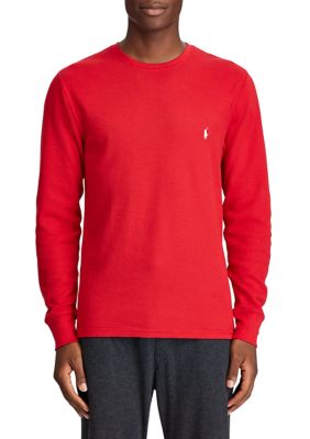 Polo Ralph Lauren Big & Tall Long Sleeve Waffle Thermal Crew Sleep Shirt |  belk