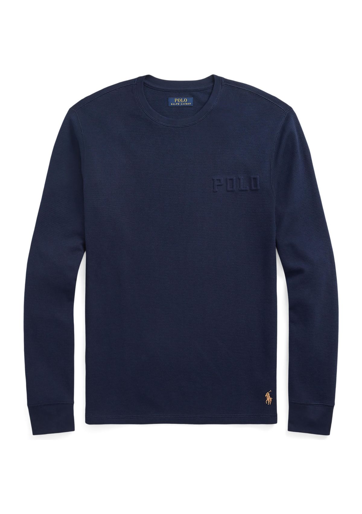 Navy Embossed Thermal Sleep Shirt